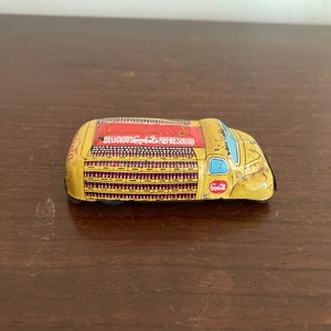 Line Mar, Tin Friction Coca Cola Delivery Truck 1950s from Japan