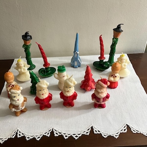 Vintage Gurley-kerstkaarsen uit de jaren 50 en 60
