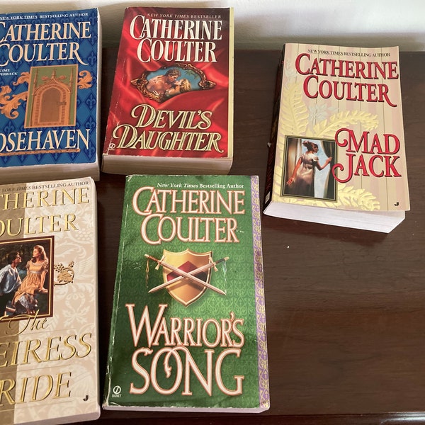 Catherine Coulter Medieval and Regency Historical Romance Paperbacks 1992-2001
