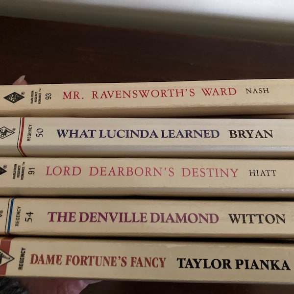 Vintage Harlequin Regency Romance Paperbacks, 1987-1993