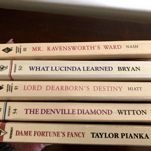 Vintage Harlequin Regency Romance Paperbacks, 1987-1993