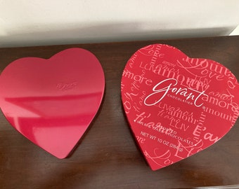 Vintage Valentine Heart-Shaped Chocolate Boxes