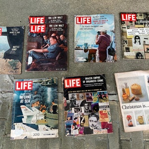 Vintage Life Magazine aus den Jahren 1967, 1968, 1970 und 1972