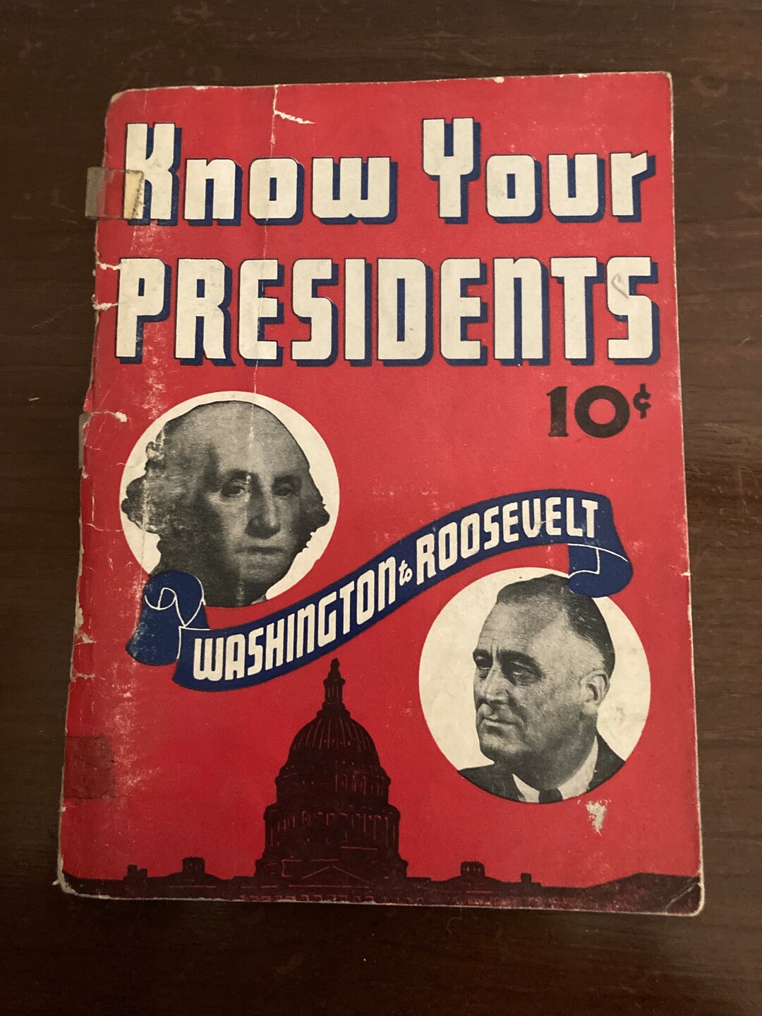 Know Your Presidents - Washington to Roosevelt - Published 1940 - Etsy