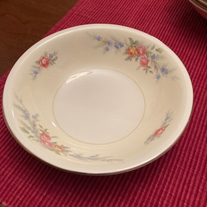 Vintage Homer Laughlin-eierschaal Nautilus Ferndale-patroon kleine bessenschalen