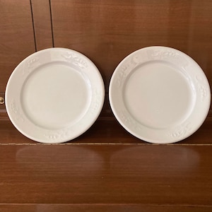 One Antique W. & E. Corn Ironstone Plates. Burslem, England, late 19th century