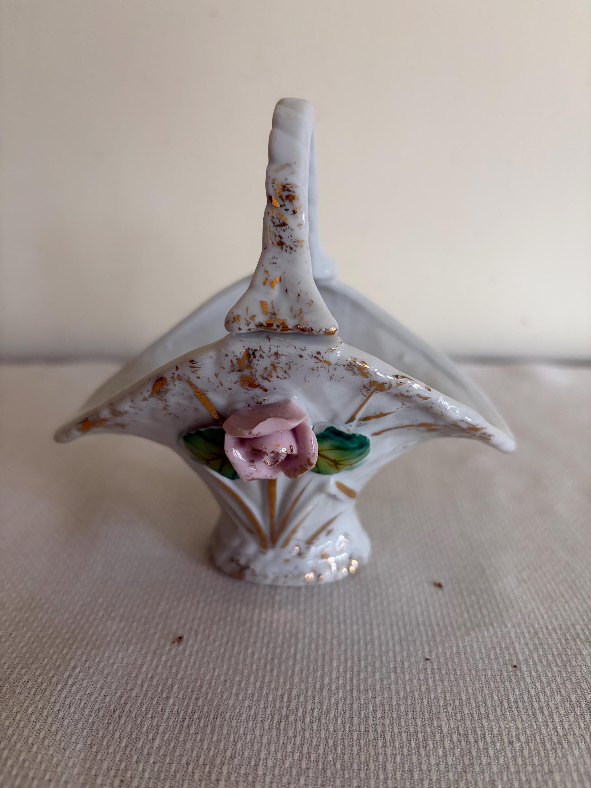 Dresden Porcelain Basket - Etsy