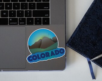 Colorado stickers. Set of 2 vinyl waterproof stickers for laptop, water bottle, coffee mug, car, skateboard or any other surfaces