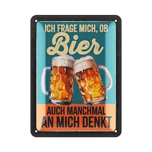 LANOLU metal signs retro beer bar decoration, metal signs with saying for party room, kitchen, bar decoration, cocktail sign as a gift 15 x 20 cm