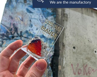 Original Berlin Wall Stone, Berlin Wall Piece, Berlin Souvenirs, Original directly from the manufacturer with certificate of authenticity