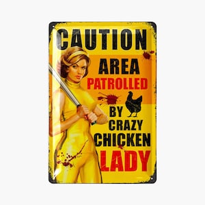 LANOLU Retro Tin Sign Chicken Coop, Chicken Sign, Gift for Chicken Lovers, Chicken Gifts, Chicken Coop 20 x 30 cm