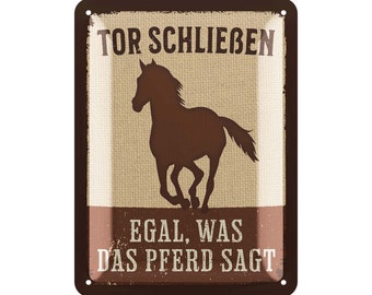 Warnschild 'Animals May Bite Or Kick' – Aluminium, 21,6 X 25,4 Cm, Für Stall, Hof & Tierbereich
