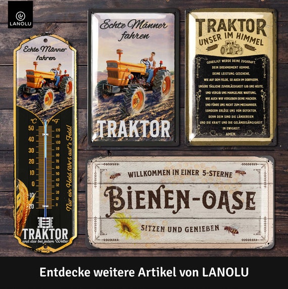 Lustiges Werkstatt Schild Retro - Vintage Blechschild Mit Sprüchen Für Papa Und Handwerker