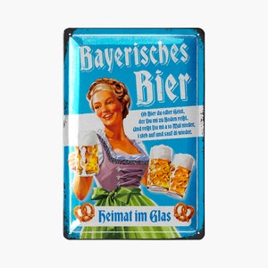LANOLU metal signs retro beer bar decoration, metal signs with saying for party room, kitchen, bar decoration, cocktail sign as a gift 20 x 30 cm