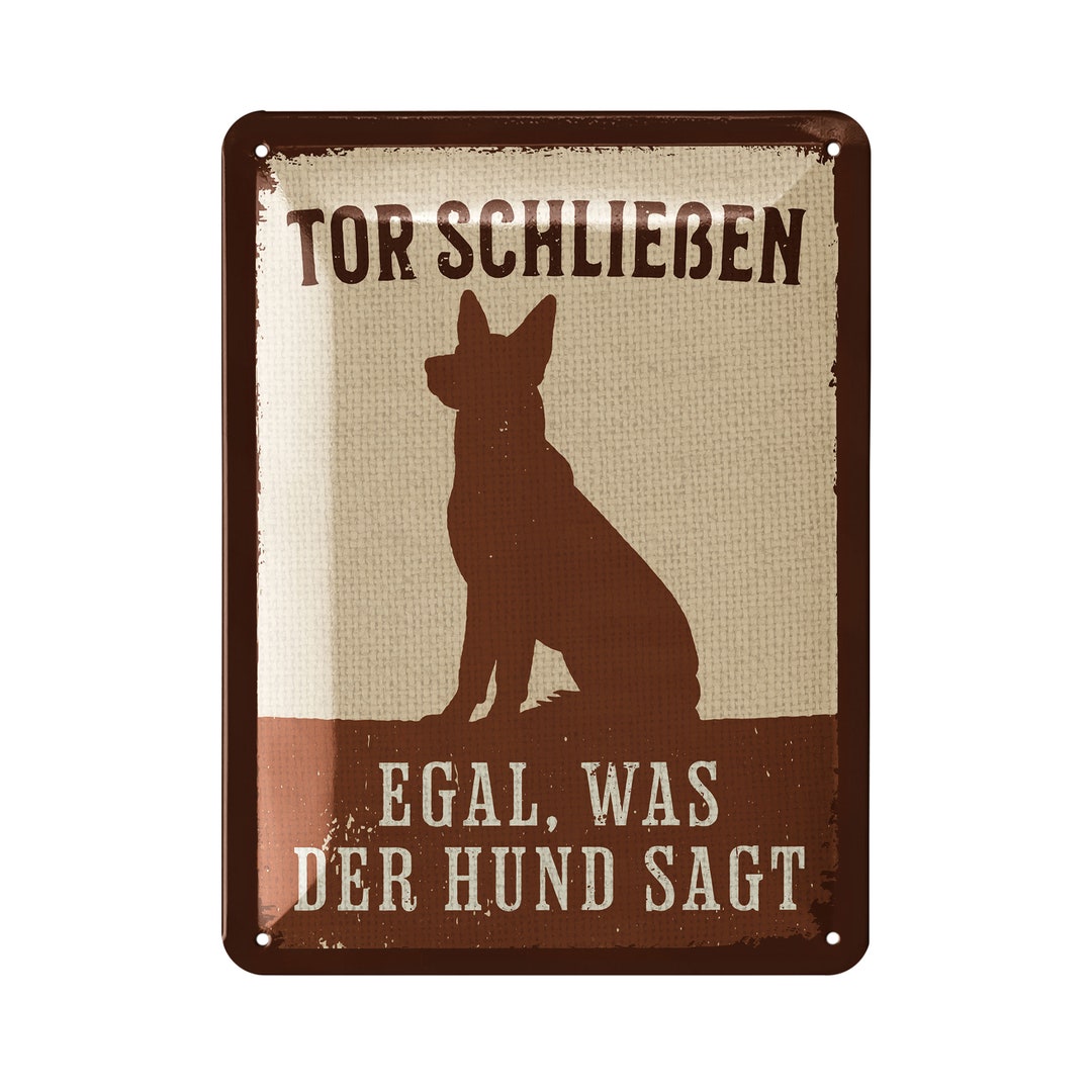 Nostalgic-Art Retro Blechschild „Love Dog“ – 20x30 Cm, Metall, Mit Pfoten-Motiv, Made In Germany