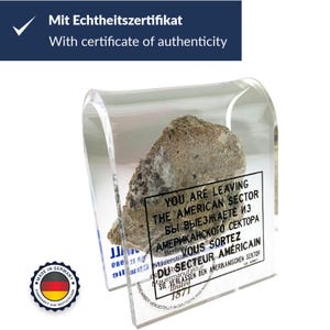 United1871 ORIGINAL Berlin Wall Brick Wall Display You Are Leaving - M