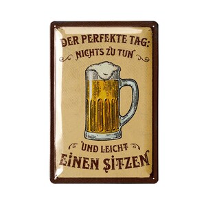 LANOLU metal signs retro beer bar decoration, metal signs with saying for party room, kitchen, bar decoration, cocktail sign as a gift 20 x 30 cm