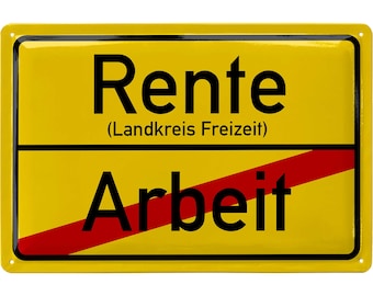 Cartello retrò in metallo per pensione, regalo per pensionati, decorazione per pensionati per la pensione e il pensionamento, idea regalo per la pensione