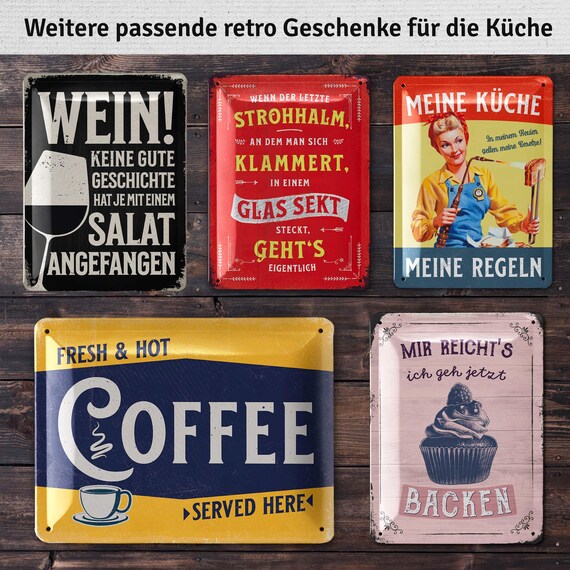 Tennis-Blechschild Aus Aluminium – Retro Wanddekoration 30x15cm | Perfekt Als Geschenk Für Tennis-Fans, Für Wohnzimmer, Bar & Mehr