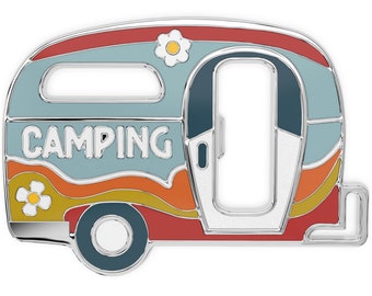 LANOLU bottle opener magnet camping bus, motorhome gift, camping gadgets caravan, camper gifts, magnetic made of metal