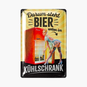 LANOLU metal signs retro beer bar decoration, metal signs with saying for party room, kitchen, bar decoration, cocktail sign as a gift 20 x 30 cm