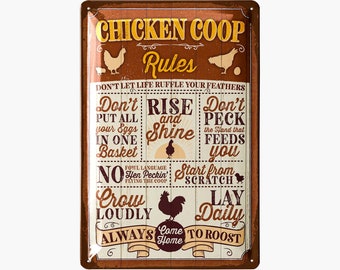 Aluminium-Warnschild 'Beware Of Chicken' – 30,5x40,6 Cm, Wetterfest, Mit Befestigungslöchern, Für Hühnerstall & Garten