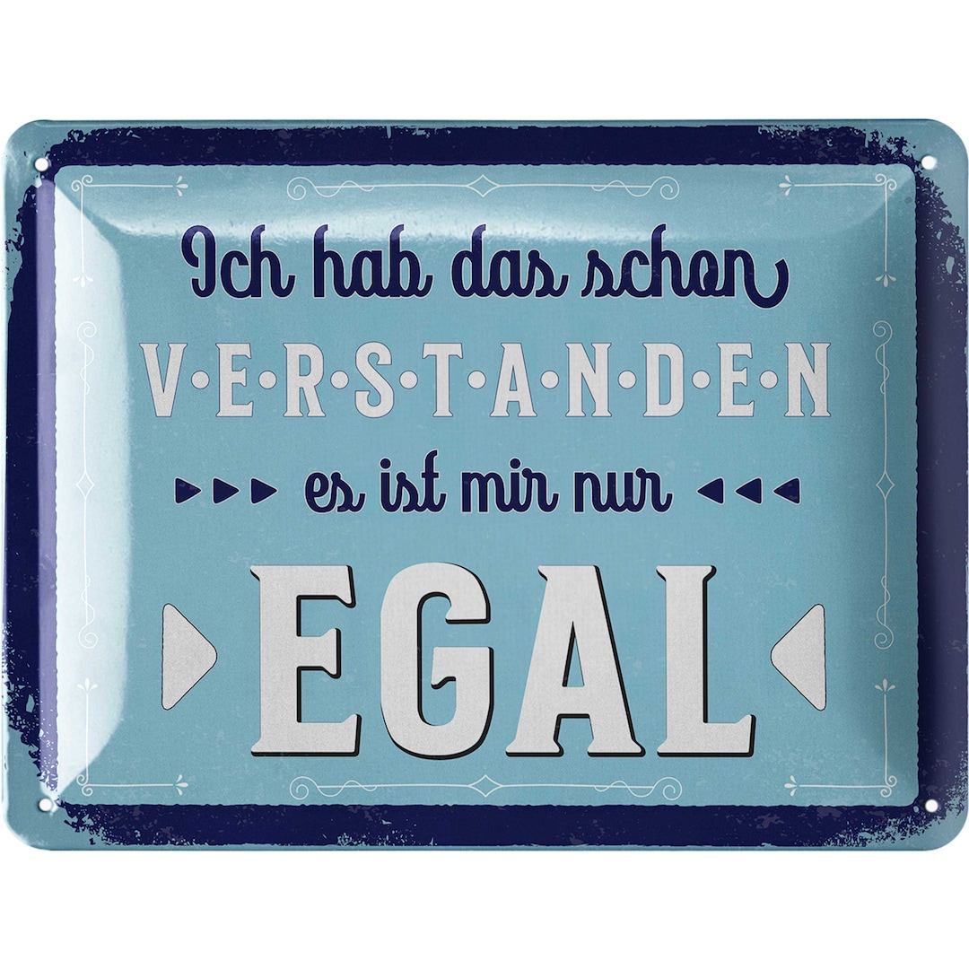 Retro Blechschilder Sprüche lustig Ich hab das schon verstanden es ist