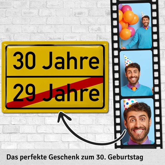 Folat 30. Geburtstag Verkehrsschild Wabenfächer – 3-teilige Papier-Deko Für Mottoparty & Jubiläum