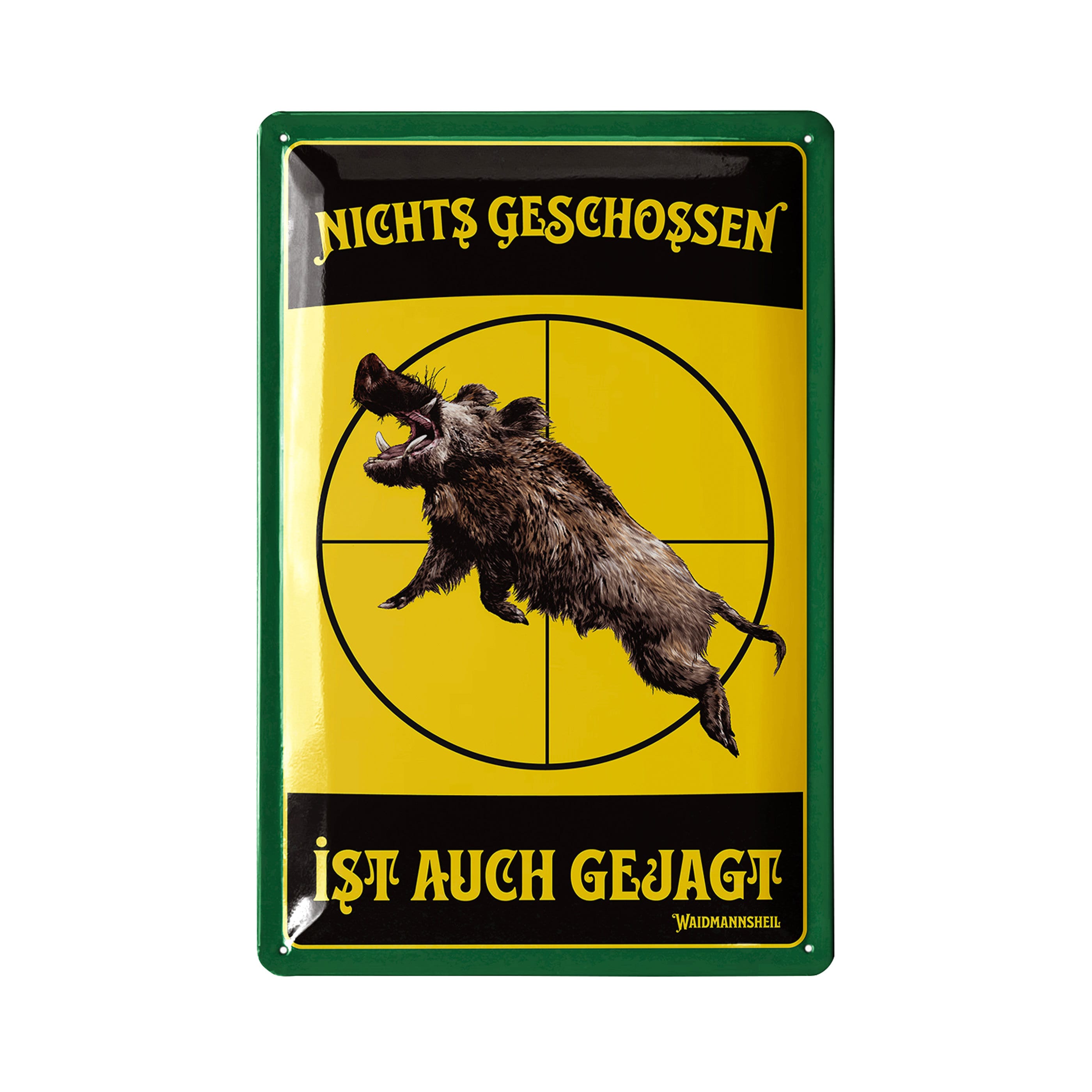 Hunter Metal Sign Retro, Sign Hunter as a Gift for Men With Funny