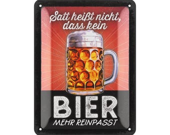 LANOLU metal signs retro beer bar decoration, metal signs with saying for party room, kitchen, bar decoration, cocktail sign as a gift 15 x 20 cm