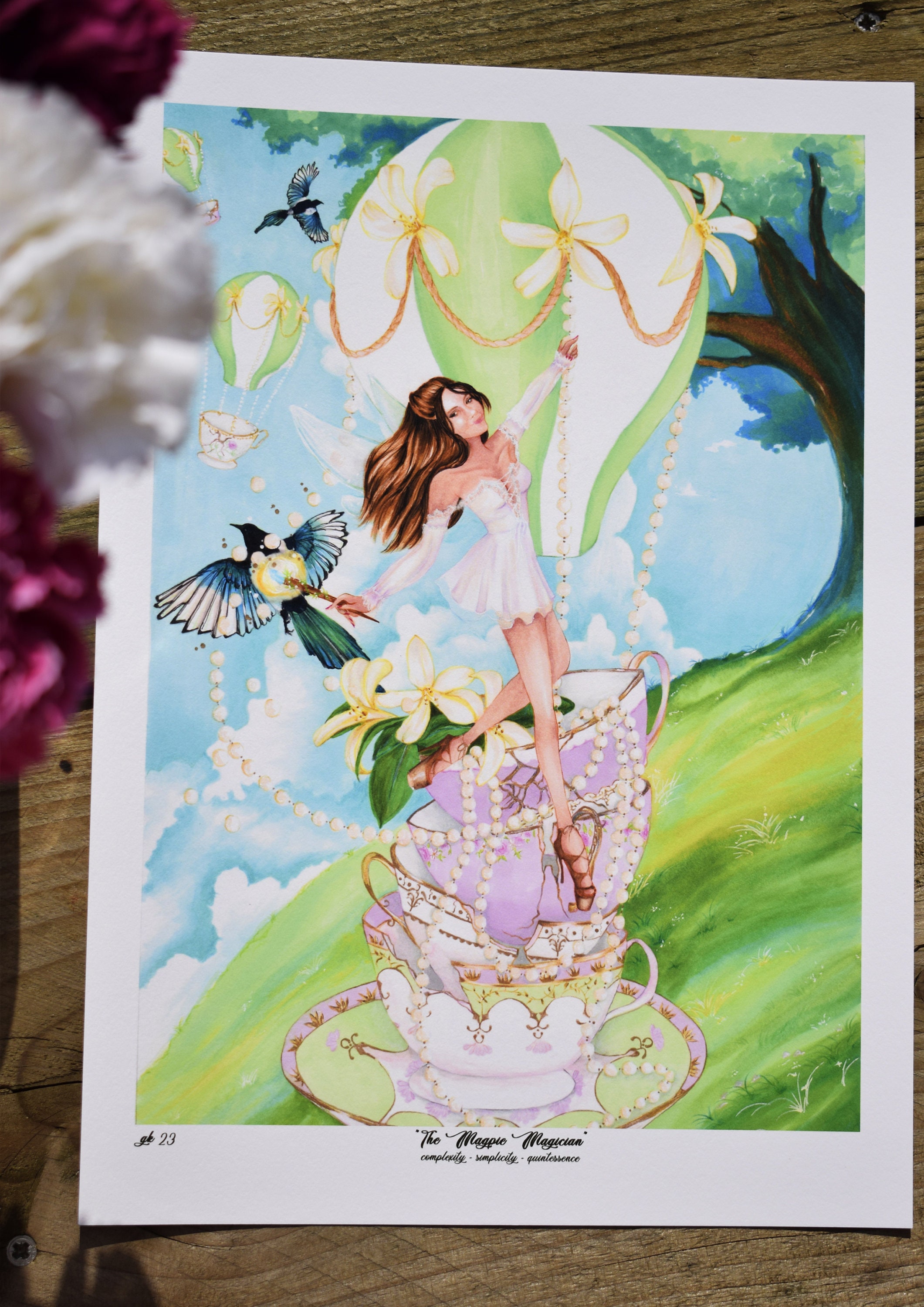 Fairy Art Print Art Poster Fairy Illustration Fantasy Etsy