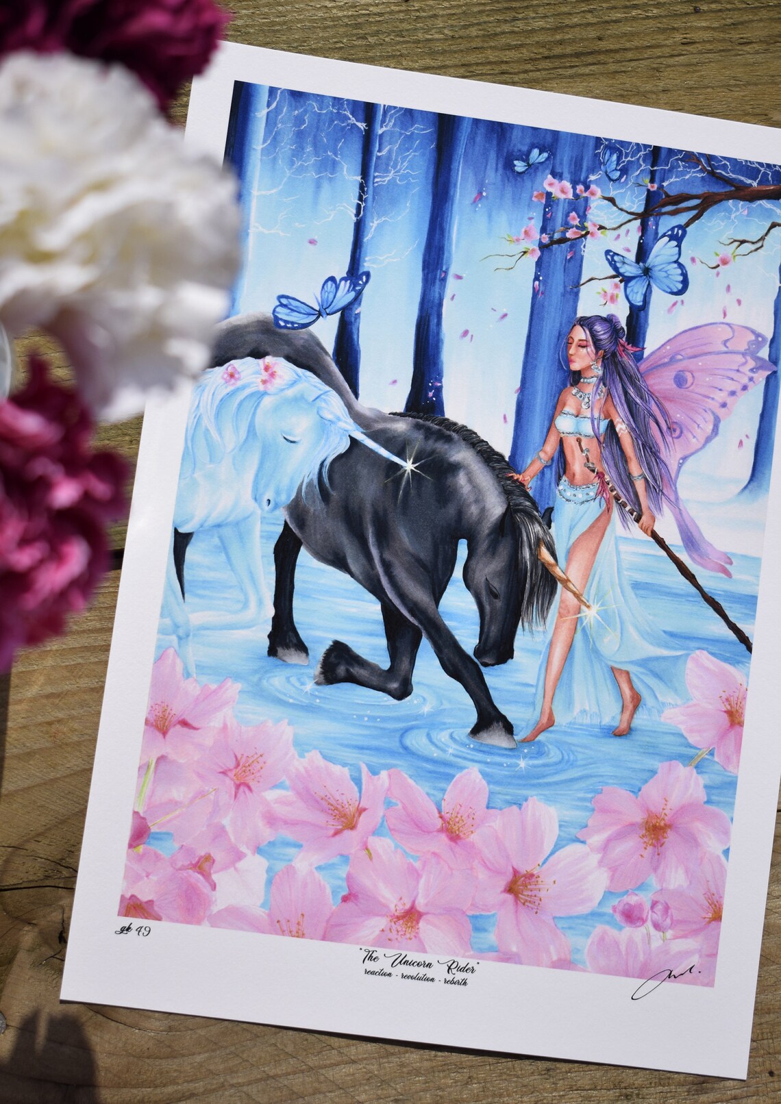 Fairy Art Print Art Poster Fairy Illustration Fantasy Etsy