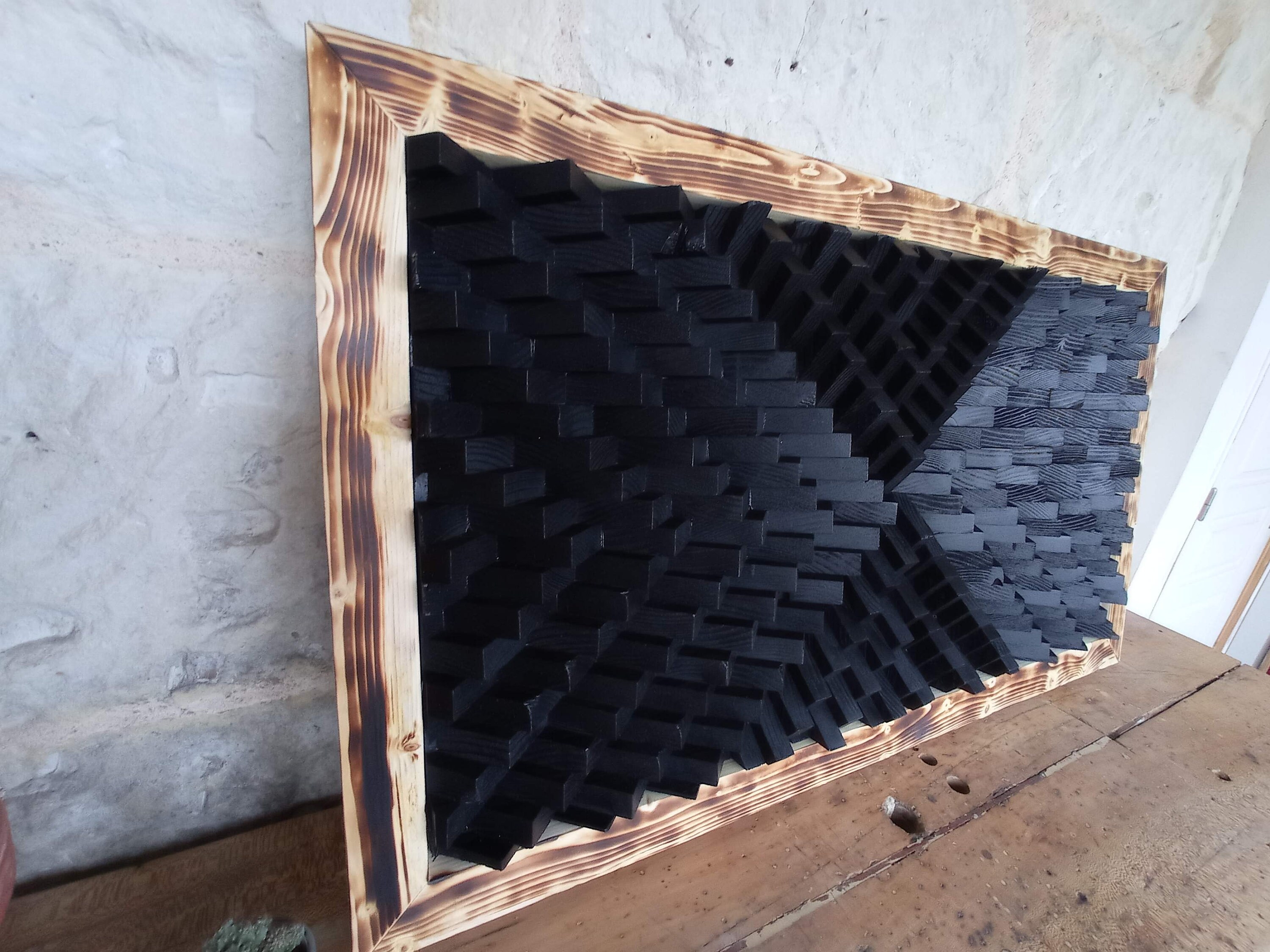 Sound Diffuseur/Wood Wall Art #model Unik Numéro 2