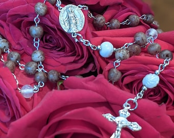 Handmade Rosary Using YOUR Dried Flower Petals