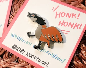 Honk Honk Menacing Canada Goose Pin
