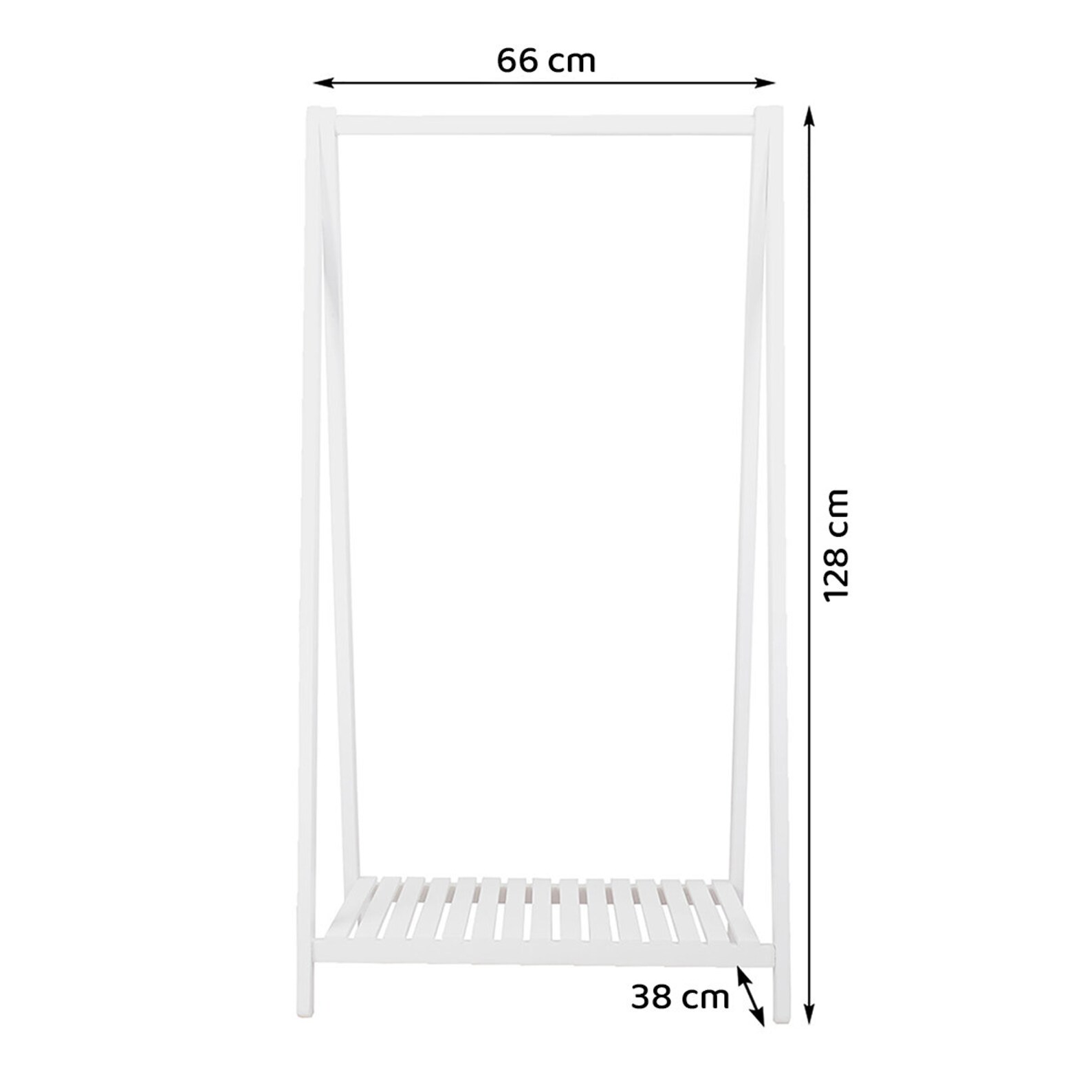 Hanging Clothes Storage and Organization White 1 Tier Wooden Etsy