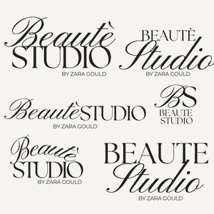 Beauty salon logo bundle, DIY, Luxury Logo Design,Classy minimal, Hair, Lash,Nails, Canva Editable logo, Logo template, BS-PS