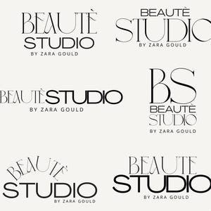 Beauty salon logo bundle, DIY, Luxury Logo Design,Modern minimal, Hair, Lash,Nails, Canva Editable logo, Logo template, BS-SA