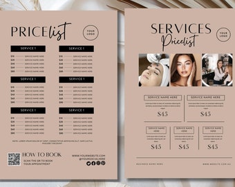 Hair Bundle Pricelist Flyer: DIY Beauty Template (Digital Download)