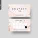 DIY Peach Pink Gold  Loyalty Card Nails VIP Rewards Editable Digital Business Card Canva Template for Small Businesses 