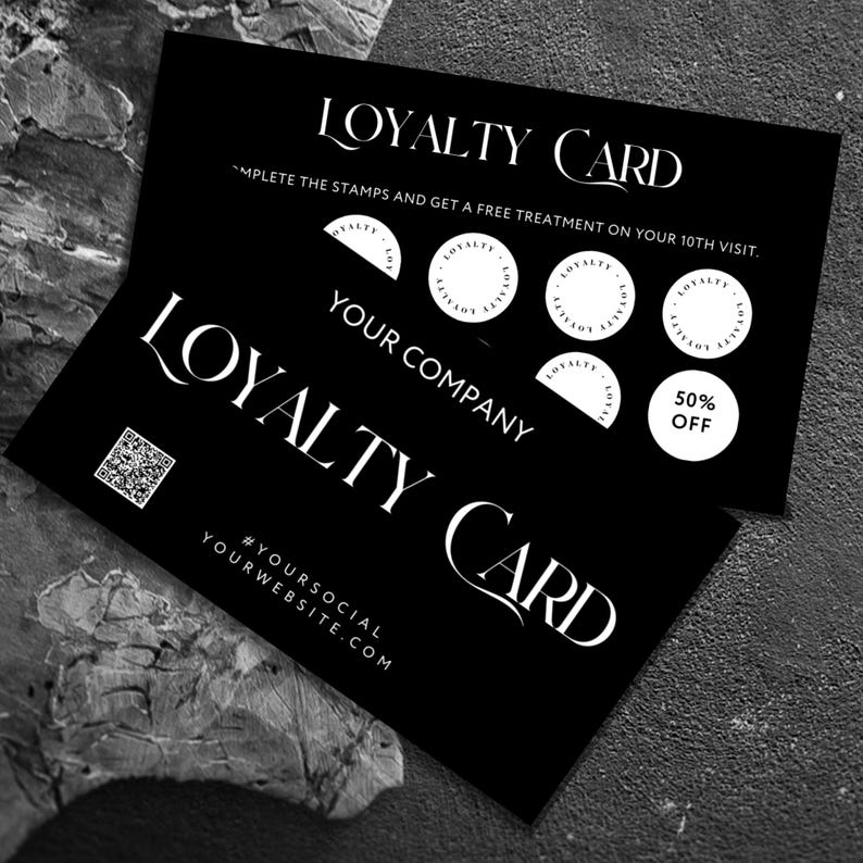 Loyalty Card Nail Tech,aesthetician,braider, Hair Salon, Spray Tan