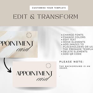 Appointment Reminder Card Template, Reminder Appointment Card, Your ...