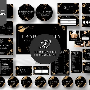 Beauty Branding Kit, Branding Paket für Lash Tech, Kosmetikerin, Kosmetikerin, Canva Branding Kit, Beauty Logo, Beauty Visitenkarte, BB-BG