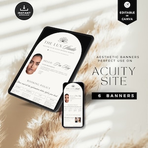 Luxury Acuity Template,Luxury Acuity Template,Acuity Scheduling Site,Acuity Banners,Minimal,Canva,  lash tech,braider,nails,MUA,Hair,AC-CBM