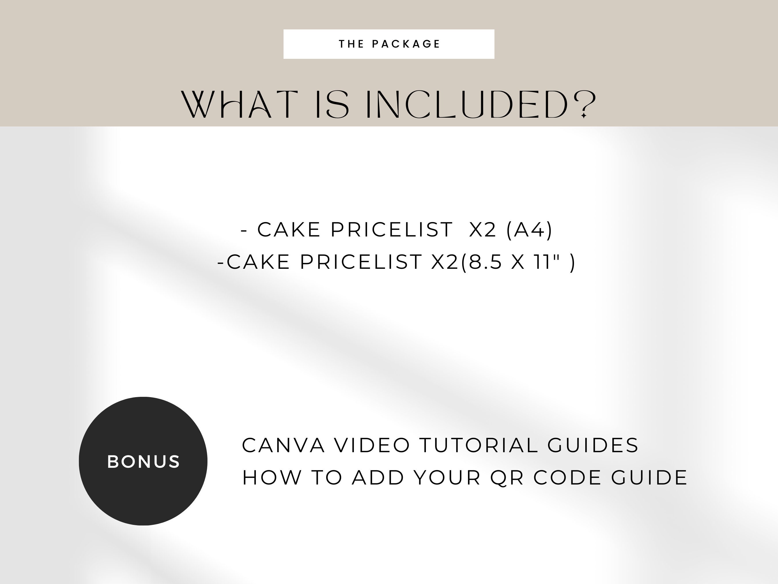 Editable Bakery Price List Template: Minimalist Pink Cake Design (canva ...