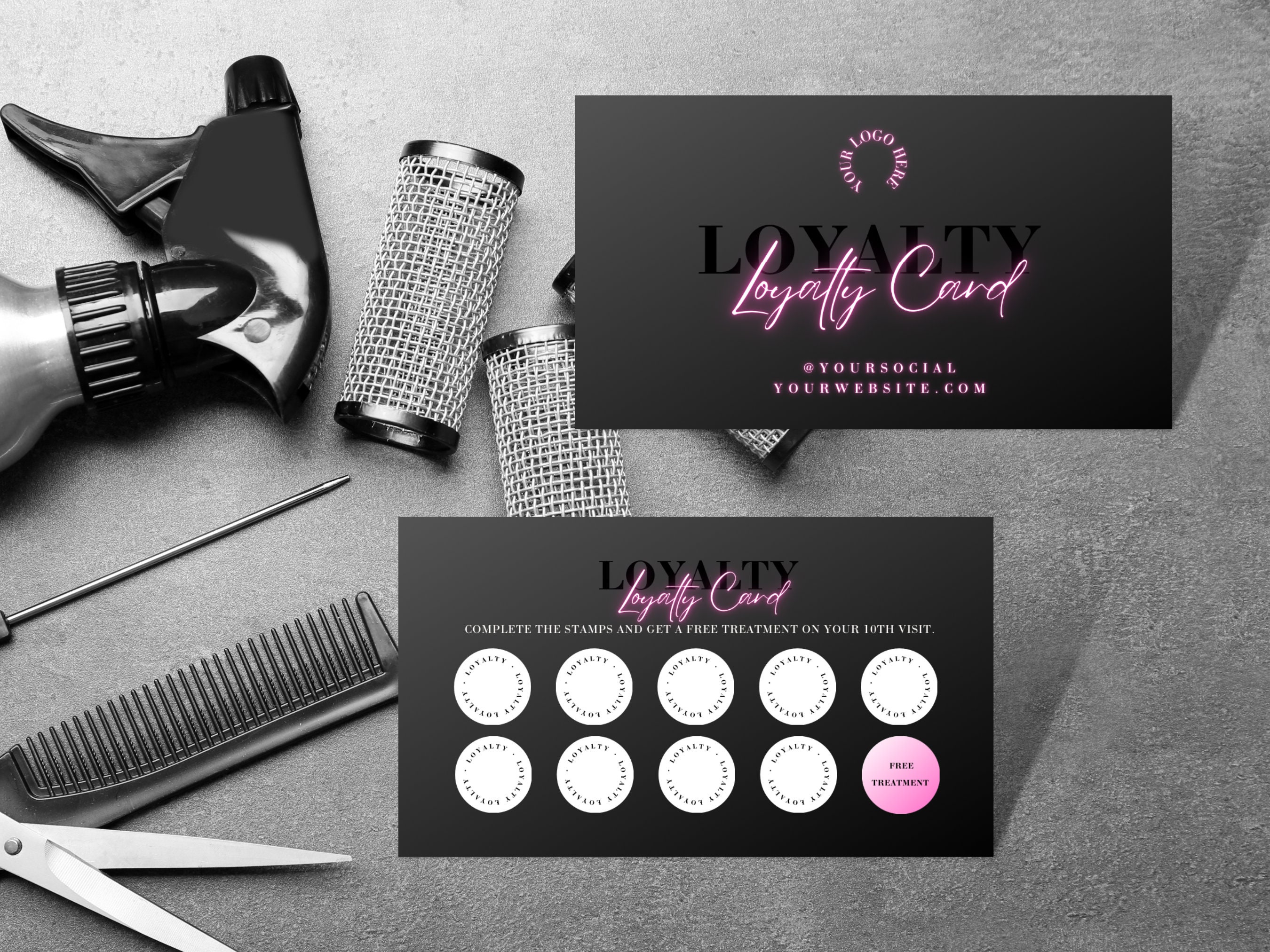 Andaz Press Hair Salon Reward Punch Cards, Loyalty Cards for Small Business  Customers, Incentive Award Cards for Hair Salon, Beauty Salon, Hair