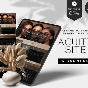 Acuity Site for Hair, Acuity scheduling site, Hair Stylist, Canva Acuity Booking site,Nails,Lash,Beauty, Makeup, Neutral Diy Acuity, BB-BRB
