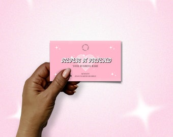 Retro Beauty Referral Card: DIY Loyalty Rewards (Canva Template)