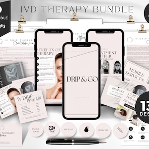 IV Therapy Business Canva Templates: Nurse Injector Forms (Digital Download)