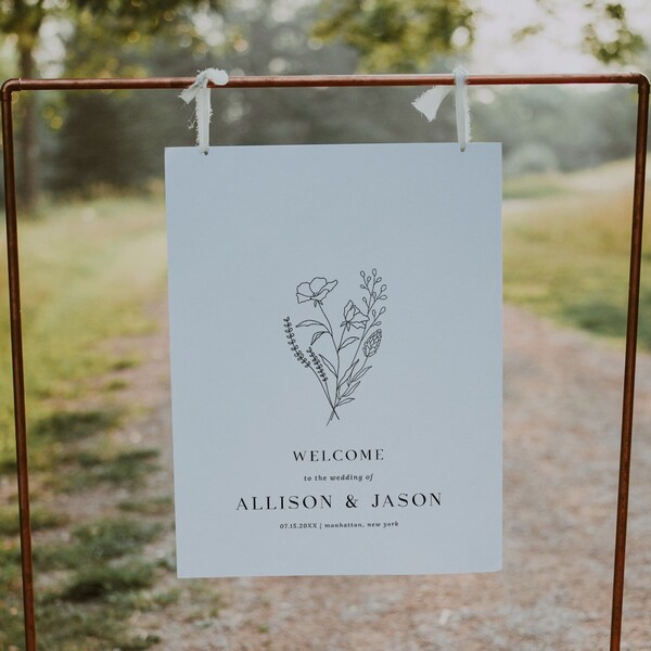 Wedding Sign Printable Template Etsy